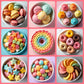 Cherrysea Food Coloring Set - 26 Vibrant Liquid Dyes for Baking, 0.35 Fl Oz Each, Ideal for Icing, Fondant, Cookies, and DIY Projects