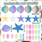 30 Pieces Seashells Starfish Conch Cake Topper Mermaid Cake Decorations Seashells Starfish For Beach Theme Party Sea Creatures D