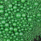Green Sprinkles for Cake Decorating, 120g/4.23oz Edible Green Pearl Sprinkles Mix, Sugar Candy Pearls for Baking, Cookie Decorat