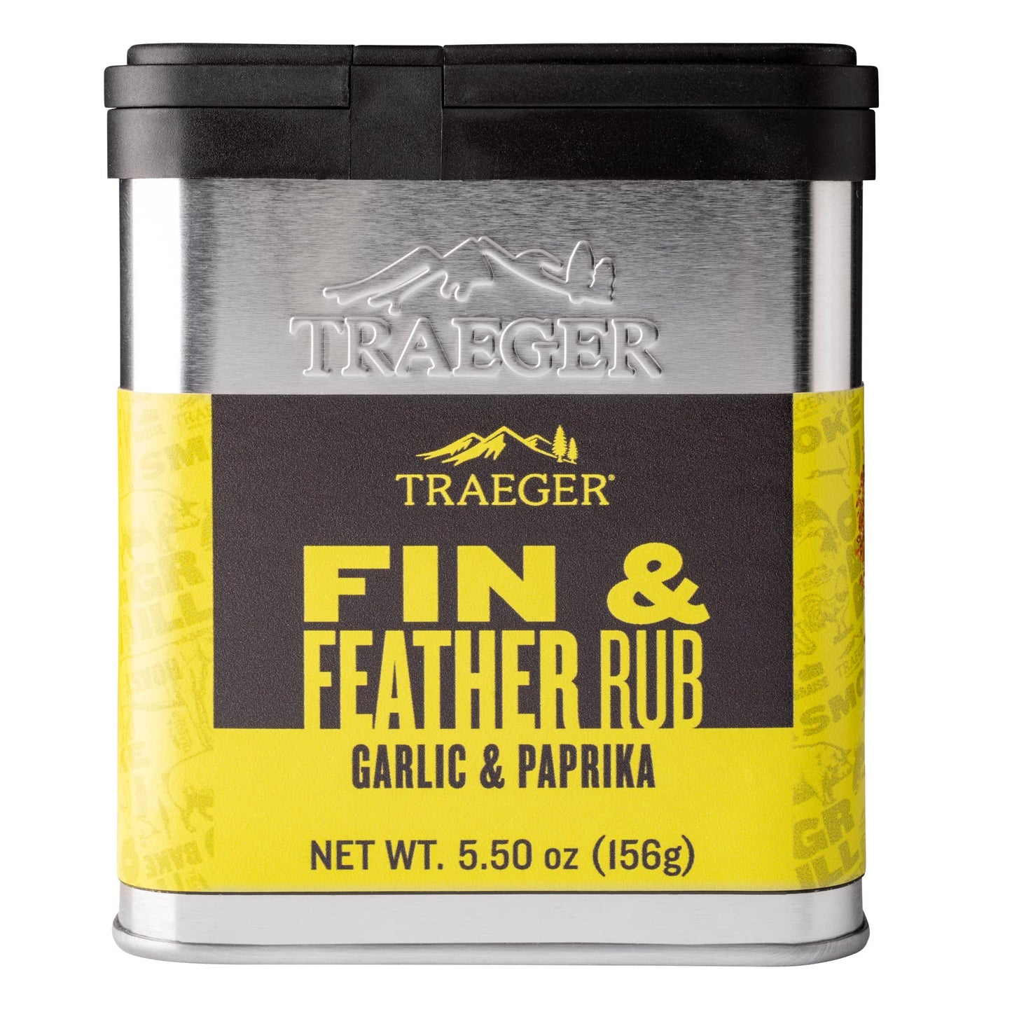 Traeger Grills SPC176 Fin and Feather Rub, Garlic & Paprika, 5.5 Ounce, Original Version