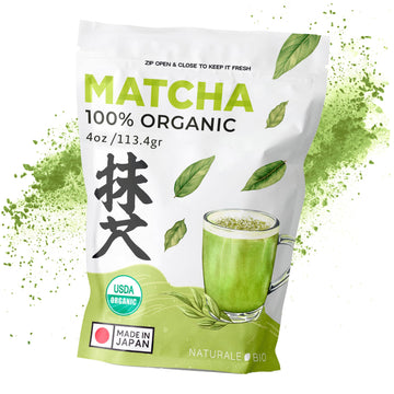 Japanese Organic Matcha Green Tea Powder - Culinary Grade - 100 Gr Tea Produced In Japan, Uji, Kyoto Use For Cooking, Baking, Sm