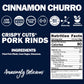 Field Trip Crispy Cuts Pork Rinds, Keto Snack, High Protein, Gluten Free, Low Sugar, Low Carb, Cinnamon Churro, 1Oz, 12 Pack, Holiday & Christmas Gift Item