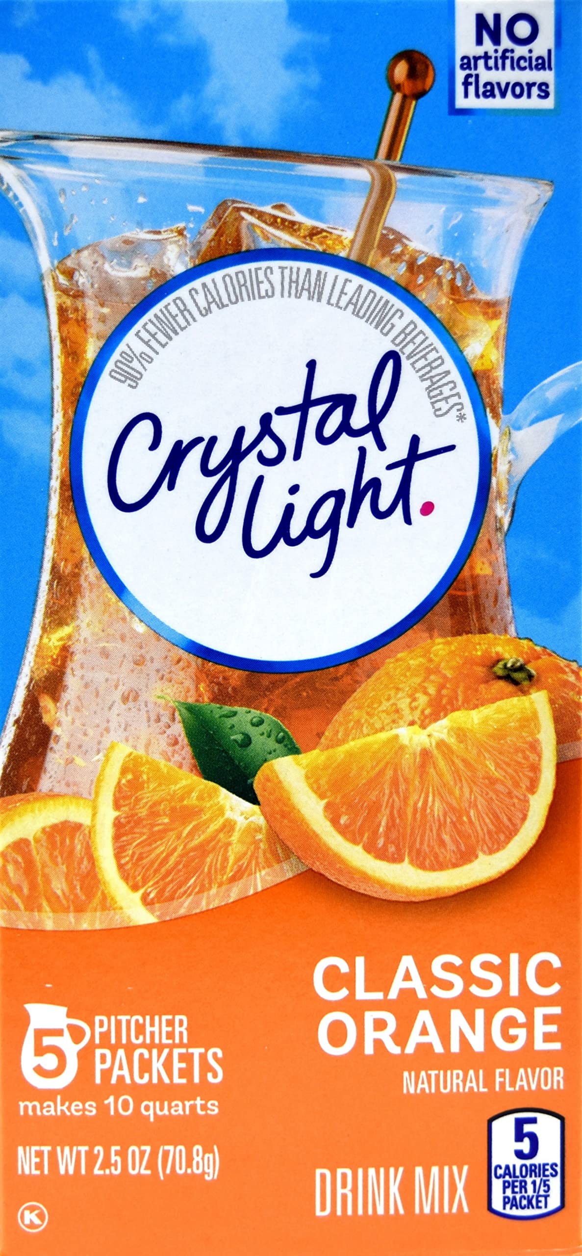 Crystal Light Pitcher Packets, Classic Orange, 2.5 OZ