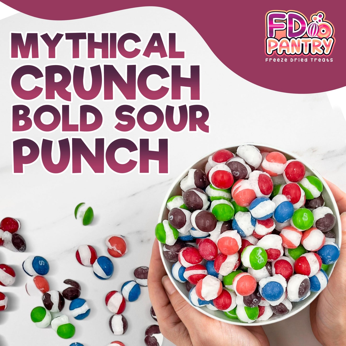 The Original Mountain Dudes Wildberry Crunch, Freeze Dried Candy, 4 Oz, Assorted Berry Punch, Melon, Strawberry, Cherry, Raspberry, Bag Pouch, Ideal Gift Snack
