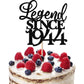 Rsstarxi Cake Topper - Legend Since 1945, Glitter Design for 80th Birthday, Black, Model XM310-black 1943