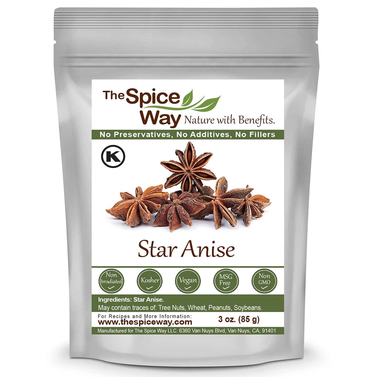The Spice Way Star Anise - Whole (3 Oz) Great For Baking And Tea