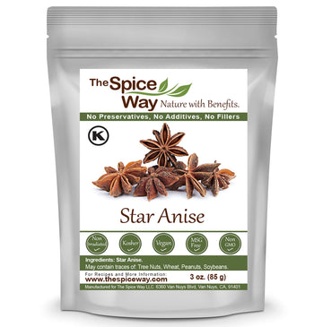 The Spice Way Star Anise - Whole (3 Oz) Great For Baking And Tea