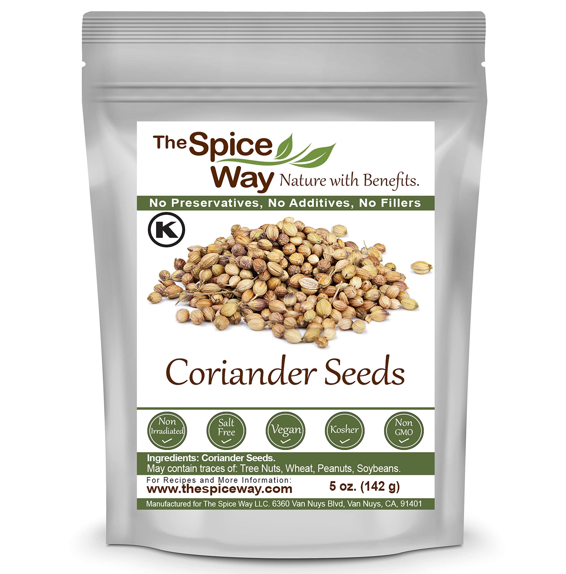 The Spice Way Coriander Seeds - 5 Oz