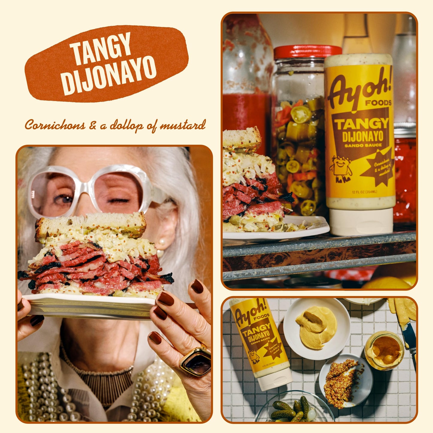 AYOH Foods Mayo Gone Wild - Tangy Dijonayo, Easy to Squeeze, 2 Pack