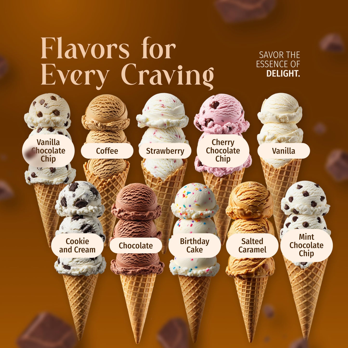 Triple Scoop Chocolate Ice Cream Mix - Makes 2 Quarts, Easy to Use, 1 Pack, Made in USA