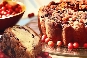 My Grandma's Cape Cod Cranberry Coffee Cake - Moist & Fresh - Kosher Certified - Naturally Sweetened Trans Fat-Free Coffee Cakes