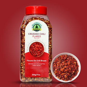 Buddha Spices Inc. Red Chili Flakes - Pizza Chili - Crushed Chilli - All-Natural And Gluten-Free - Convenient And Long-Lasting -