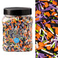 Sweets Indeed Bulk Halloween Sprinklefetti Mix - 1.2 lb Jar | Edible Sprinkles in Orange  Purple  Green  White & Black | Bulk Sprinkle Mix for Cookies  Cupcakes  Cakes & Party Desserts