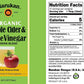Marukan Organic Apple Cider Vinegar & Rice Vinegar Drink Blend, 24 Fl Oz, Glass Bottle, Pack of 1