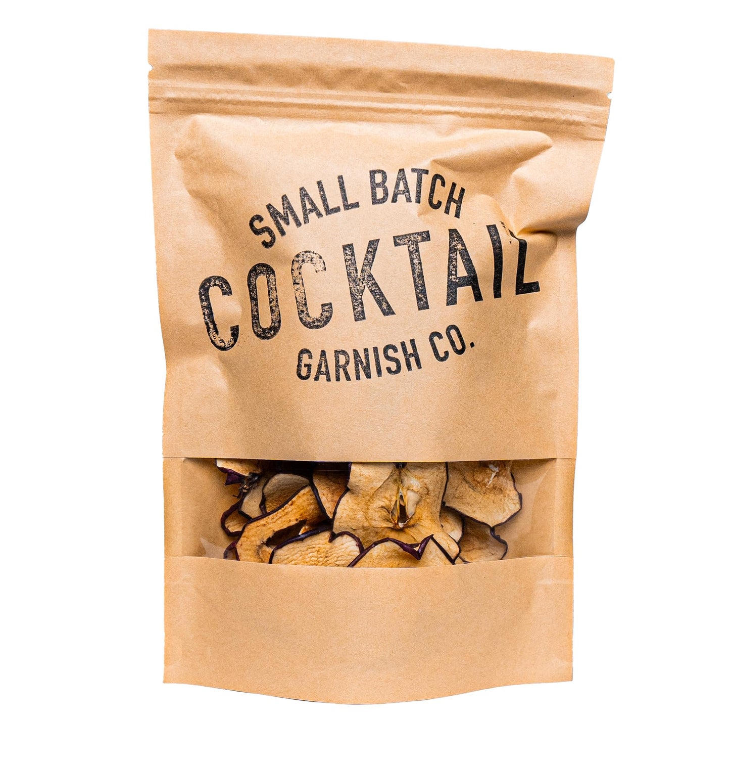 Small Batch Cocktail Garnish Co. Dehydrated Red Apple Slices, 2oz, Non-Altered Dried Fruit, 30+ Slices