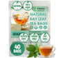 FRESHDRINKUS Bay Leaf Tea Bags, 100% Natural Herbal Tea, 40 Count, No Sugar, Caffeine-Free, Vegan