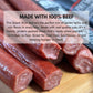 Jerky.Com 100% Original Beef Snack Sticks 10 Pack | Sugar Free, Low Carb, High Protein Keto Snacks | Delicious Gluten Free Beef Jerky Sticks | Gifts For Men