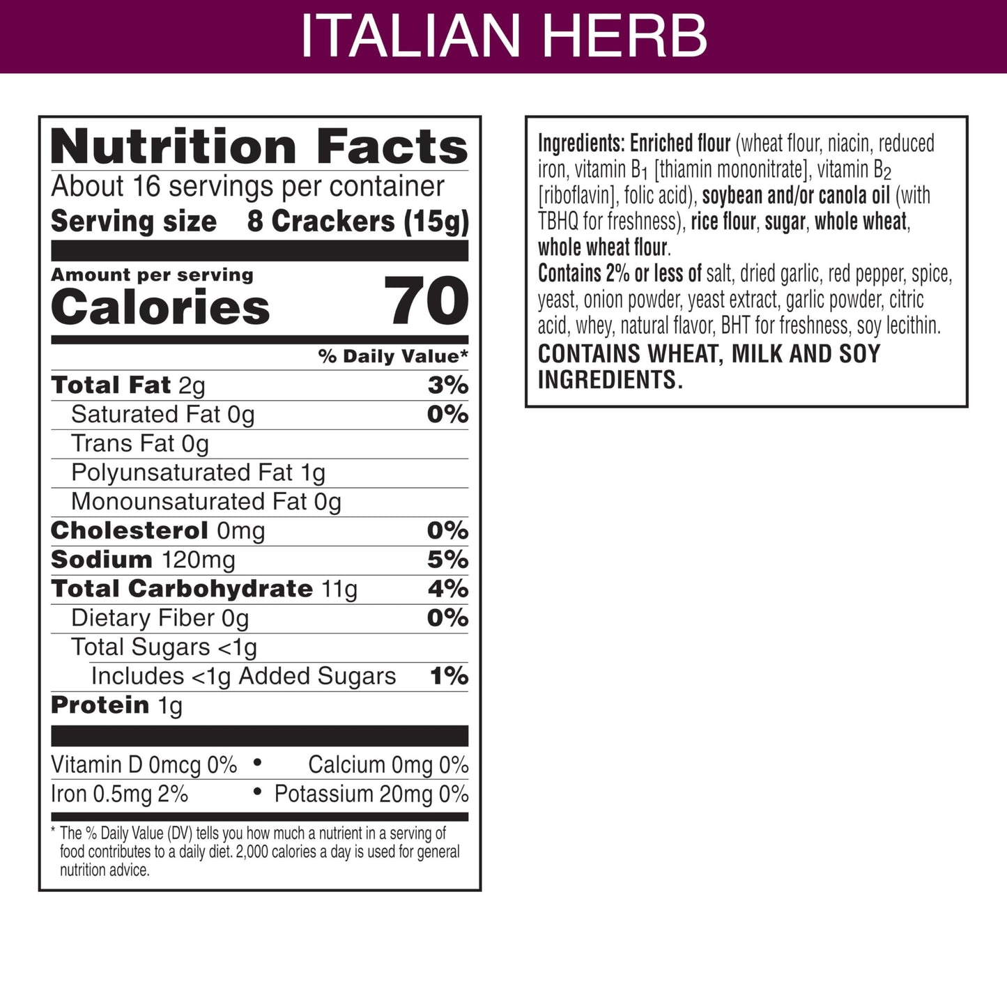 Toasteds Flatbreads Crackers, Party Snacks, Lunch Snacks, Italian Herb (10 Boxes)