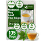 FRESHDRINKUS Bay Leaf Herbal Tea - 100% Natural, Vegan - 105 Tea Bags, No Sugar, No Caffeine, Gluten-Free
