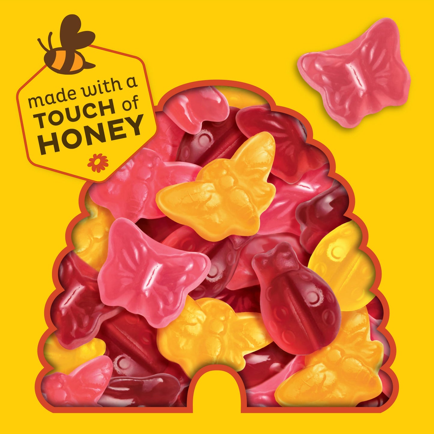 Annie'S Organic Bees, Bugs, And Butterflies Fruit Flavored Snacks, Halloween Candy Alternative, 10 Pouches, 7 Oz.
