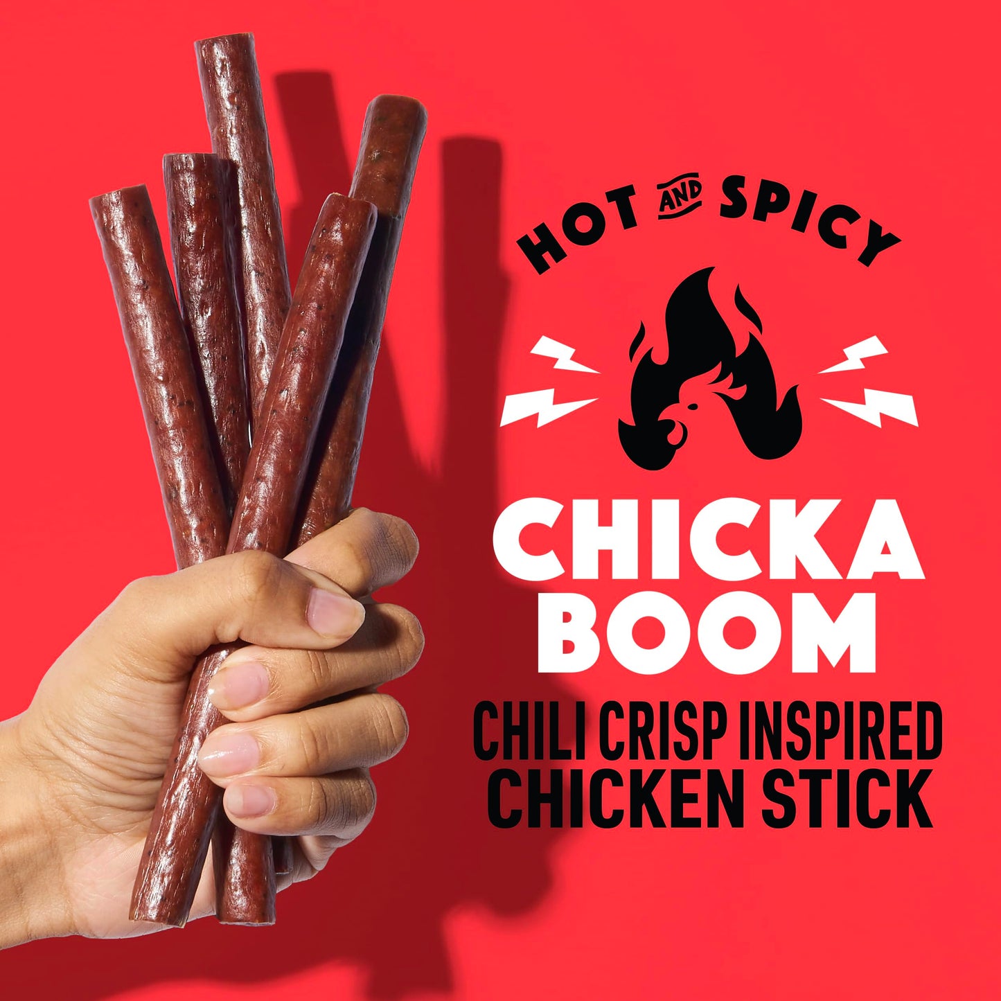 Lorissa'S Kitchen Premium Chicken Meat Sticks, Chicka Boom Chicken Flavor, 8G Of Protein Each, Made With Free Range Chicken, Fre