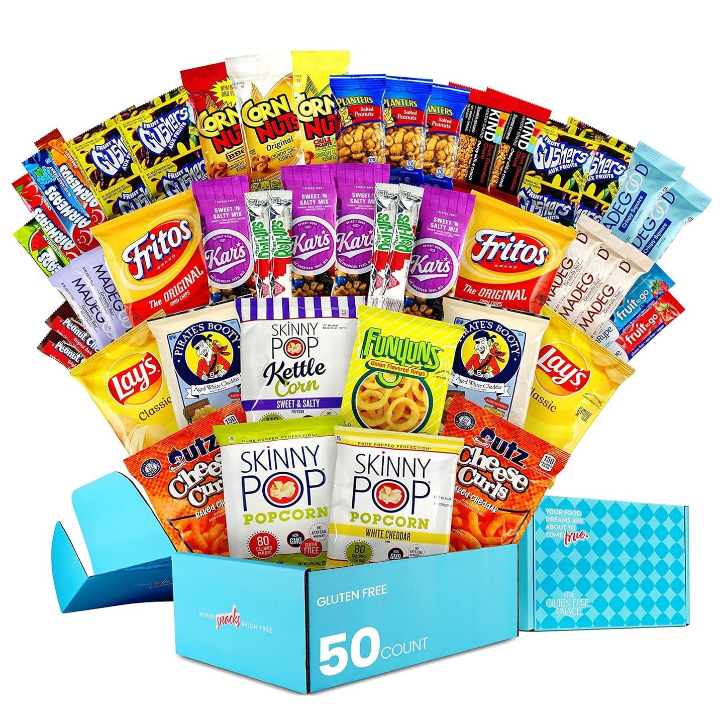 Gluten Free Palace Healthy Snack Variety Box - Mothers Day Gifts Gluten Free - Fathers Day Snack Box - Family, College Students 