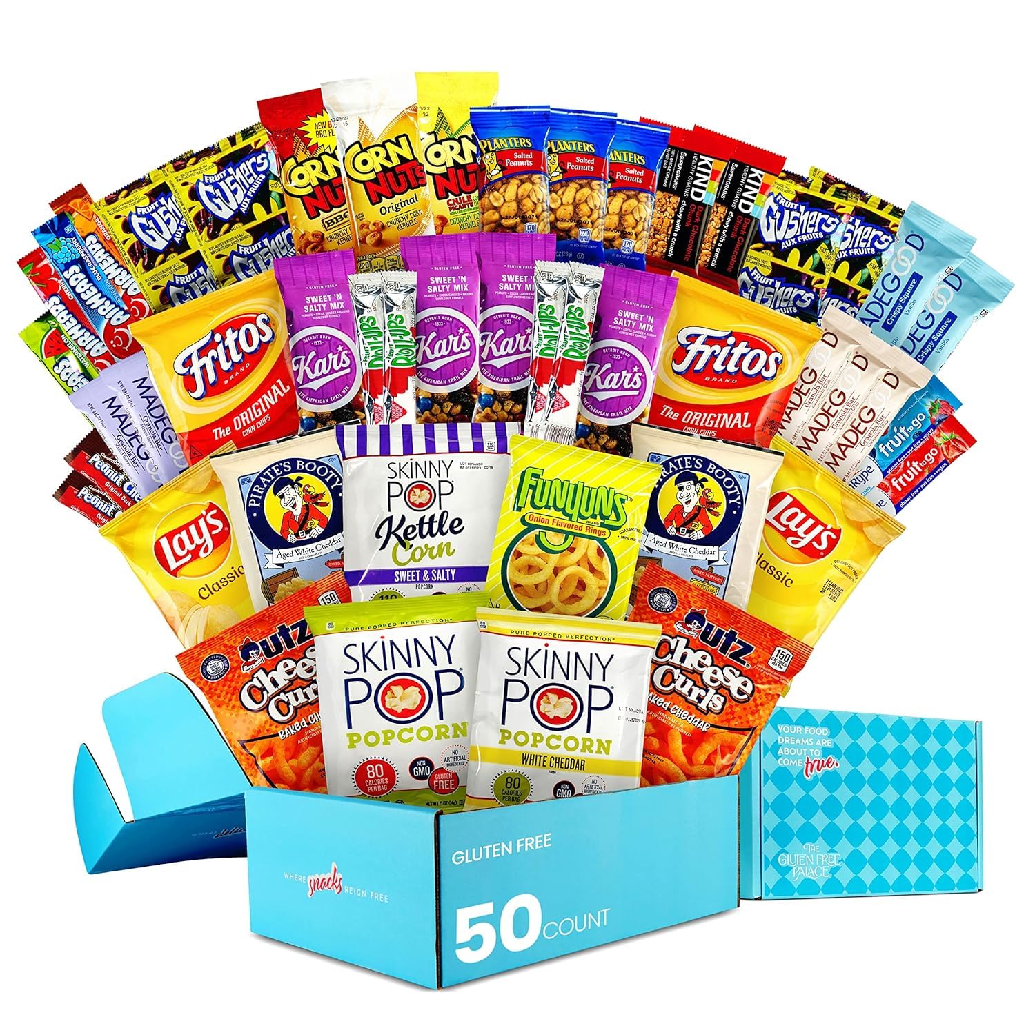 Gluten Free Palace Healthy Snack Variety Box - Mothers Day Gifts Gluten Free - Fathers Day Snack Box - Family, College Students 