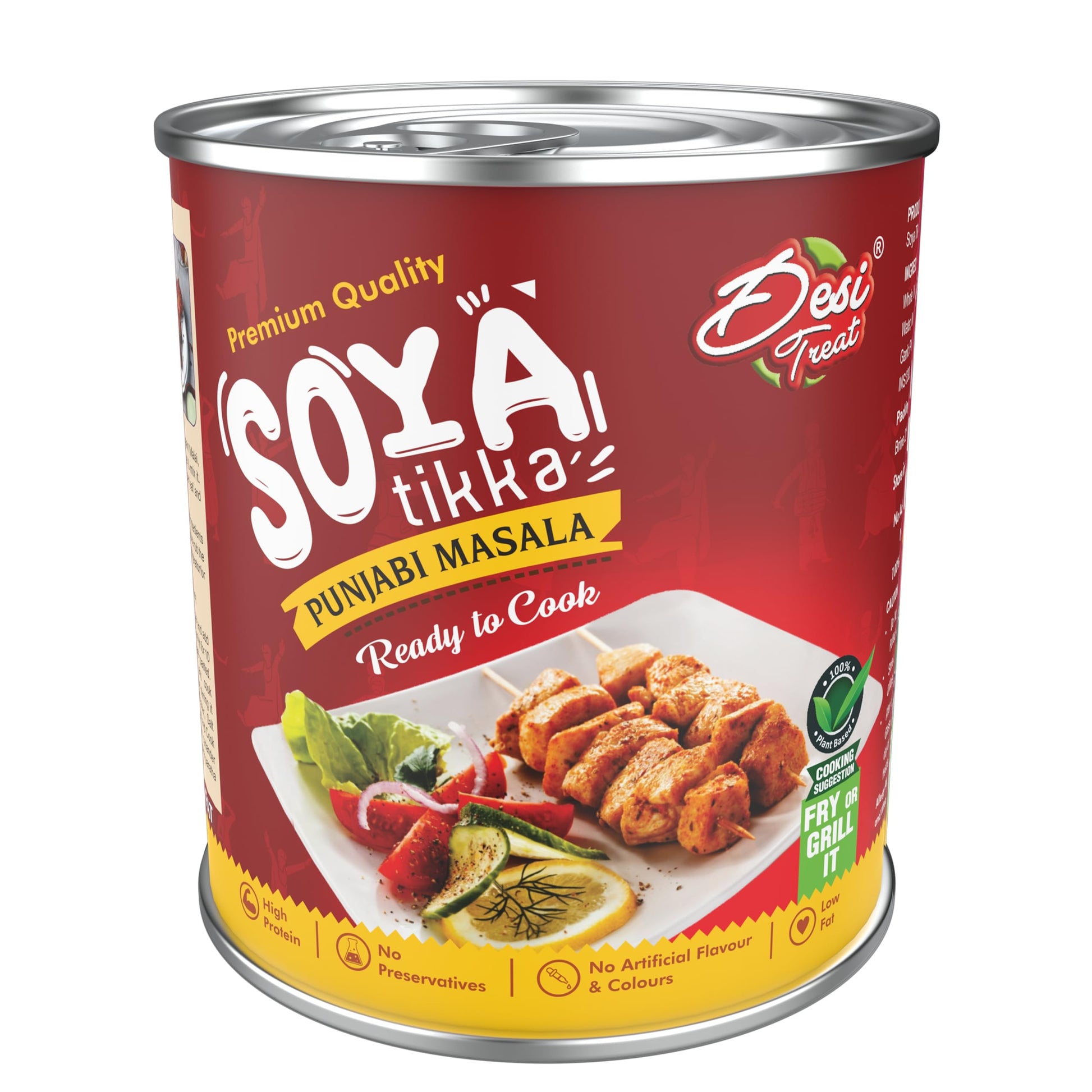 Desi Treat Soya Tikka Punjabi Masala (Ready To Cook), 800G