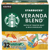 Starbucks K-Cup Coffee Pods, Starbucks Blonde Roast Coffee, Veranda Blend, 100% Arabica, 1 Box (32 Pods)