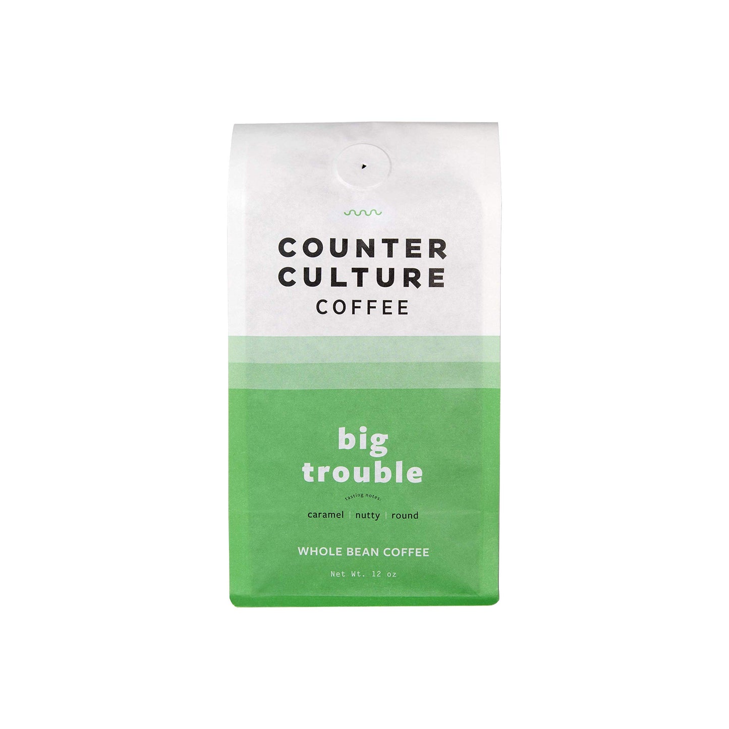 Counter Culture Coffee Big Trouble - Medium Roast, Sustainably Farmed, Kosher, Whole-Bean Coffee, 12Oz (1 Bag)