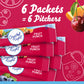 Crystal Light Fruit Punch Artificially Flavored Powdered Drink Mix, 72 ct Pack, 12 Canisters of 6 Pitcher Packets