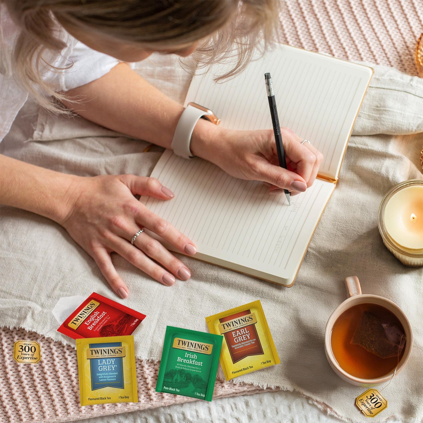 Twinings Variety Pack Black Tea Bags, 20 Count (Pack of 6), Includes English Breakfast, Early Grey, Irish Breakfast, and Lady Gr