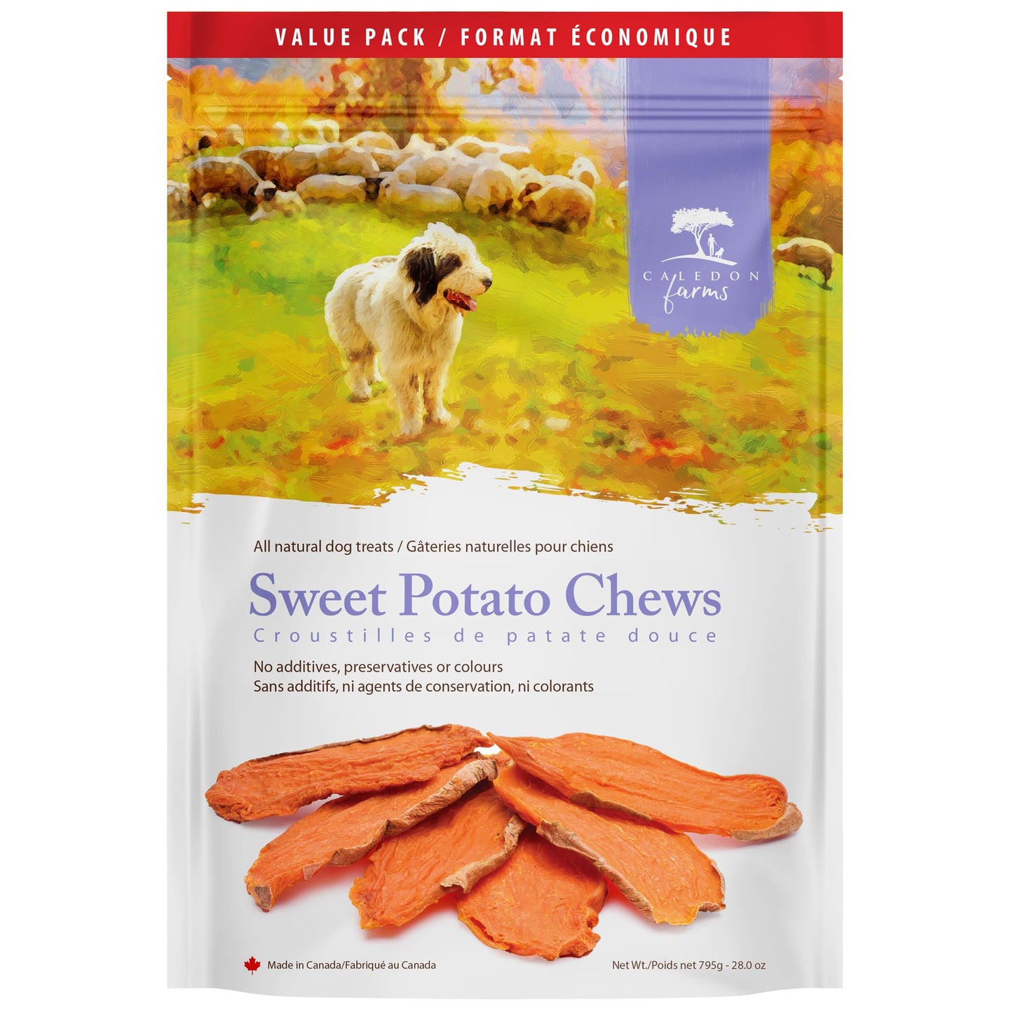 Caledon Farms Value Pack Sweet Potato Chews 28Oz/795G