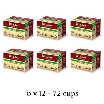Mitalena Artisan Coffee - Evening Decaf Organic Low Acid Coffee Pods, Water Process, Naturally Low Acid, Compatible With Keurig