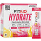 FITAID Hydrate Clean Electrolyte Mix  Zero Sugar  Balanced Electrolyte Ratios: 600mg Sodium  500mg Potassium  125mg Magnesium  Pink Lemonade  for Exercise & Active Hydration  30 Sticks
