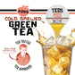Teds Tea by Java House - Single Serve Liquid Concentrate Pods - Peel and Pour - White Peach Green Tea - Pack of 12