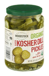 Woodstock Farms Organic Kosher Sliced Dill Pickles -- 24 Oz Each / Pack Of 6