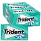 Trident Sugar-Free Chewing Gum, Minty Sweet Twist, 14 Pieces per Pack, 12 Packs, Total 168 Pieces