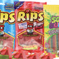 Licorice Bite Size Candy Real Fruit Juice Flavored Fat Free Rips Candies (4oz) and Sour Dudes | Strawberry, Raspberry,Cherry, Wi