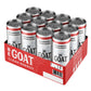 BeGOAT Strawberry Lemon Ginger Energy Drink | 200mg Caffeine | 12 Fl OZ | Vegan, Gluten-Free, Non-GMO, 35 Calories, 12 Pack