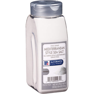 McCormick Culinary Mediterranean Sea Salt, Fine Grind, 20 oz Container