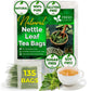 FRESHDRINKUS Premium Nettle Leaf Tea Bags, 100% Natural, Vegan, 135 Count