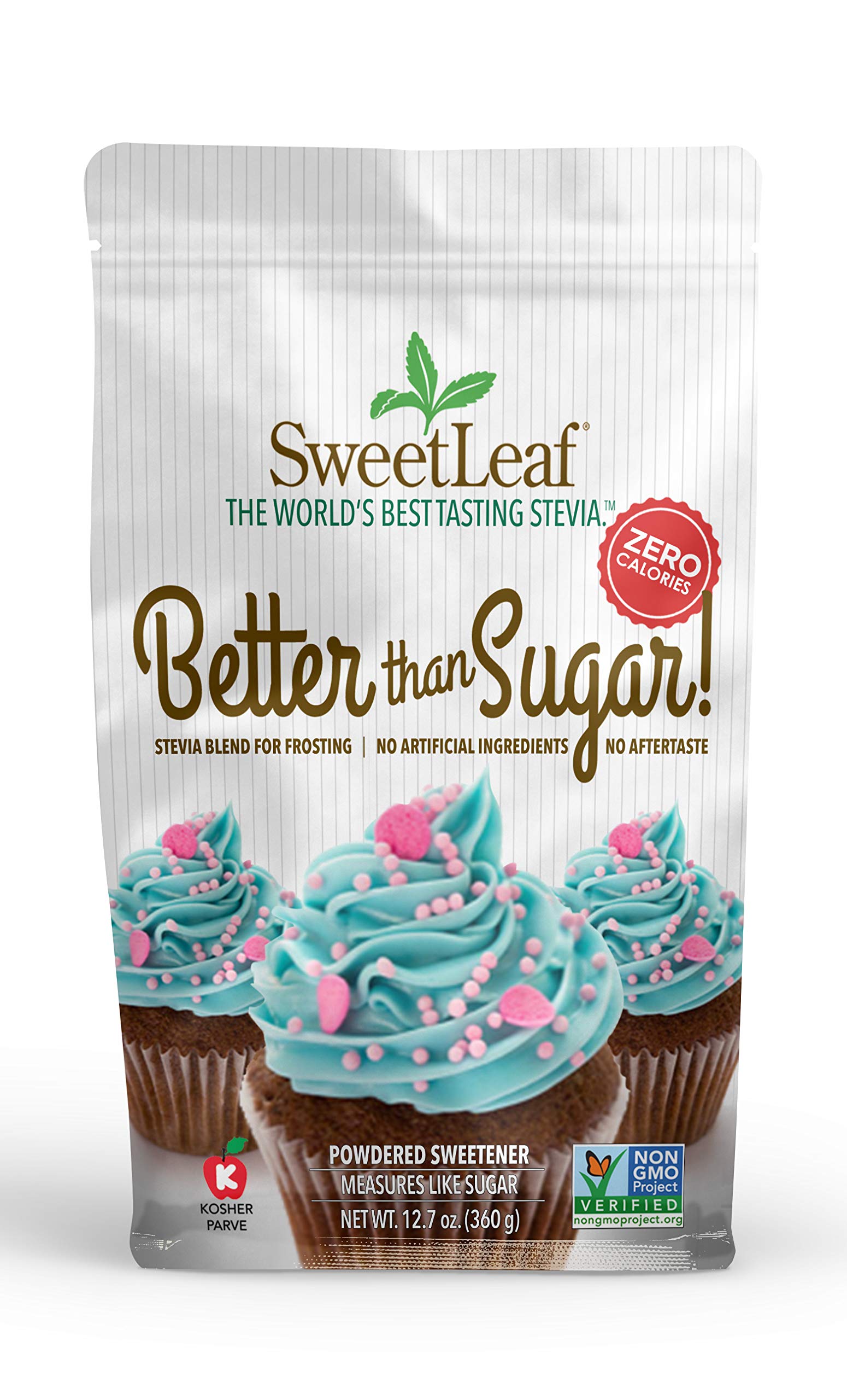 SweetLeaf Better Than Sugar Sweetener - Sugar Substitute with Stevia & Erythritol, Use for Frosting, Baking, or Coffee, Natural 