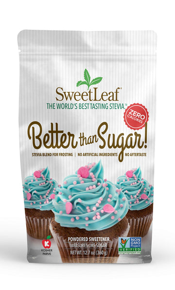 SweetLeaf Better Than Sugar Sweetener - Sugar Substitute with Stevia & Erythritol, Use for Frosting, Baking, or Coffee, Natural 