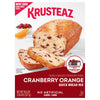 Krusteaz Cranberry Orange Quick Bread Mix, Made With Real Cranberries & Orange Zest, 18.6 Oz Boxes (Pack Of 12)