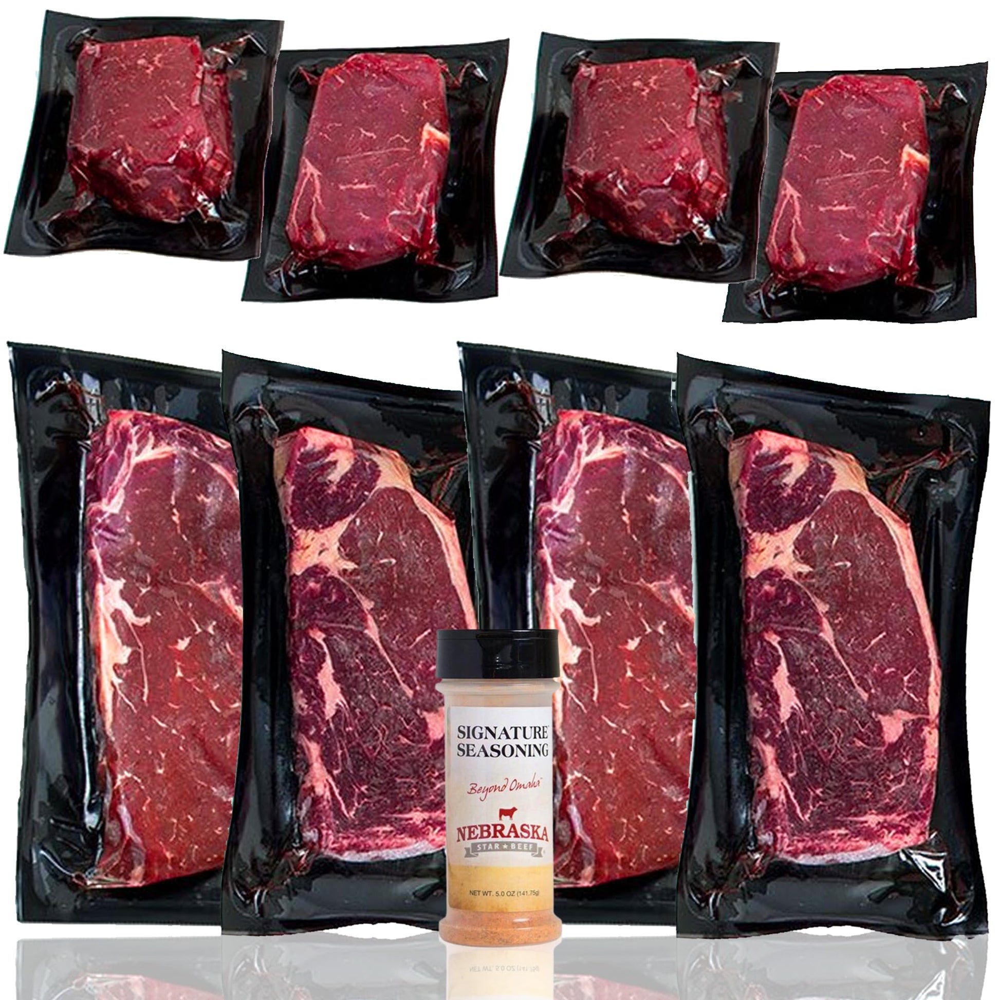 Nebraska Star Beef Top-High Standardngus Steak Sampler Gift Package  Beef