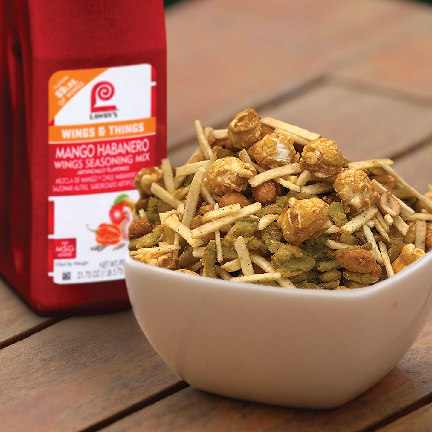 Lawry'S Mango Habanero Wings Seasoning Mix, 21.75 Oz - One 21.75 Ounces Of Mango Habanero Dry Rub Seasoning For A Sweet, Spicy Flavor - Best On Chicken Wings And Fried Foods