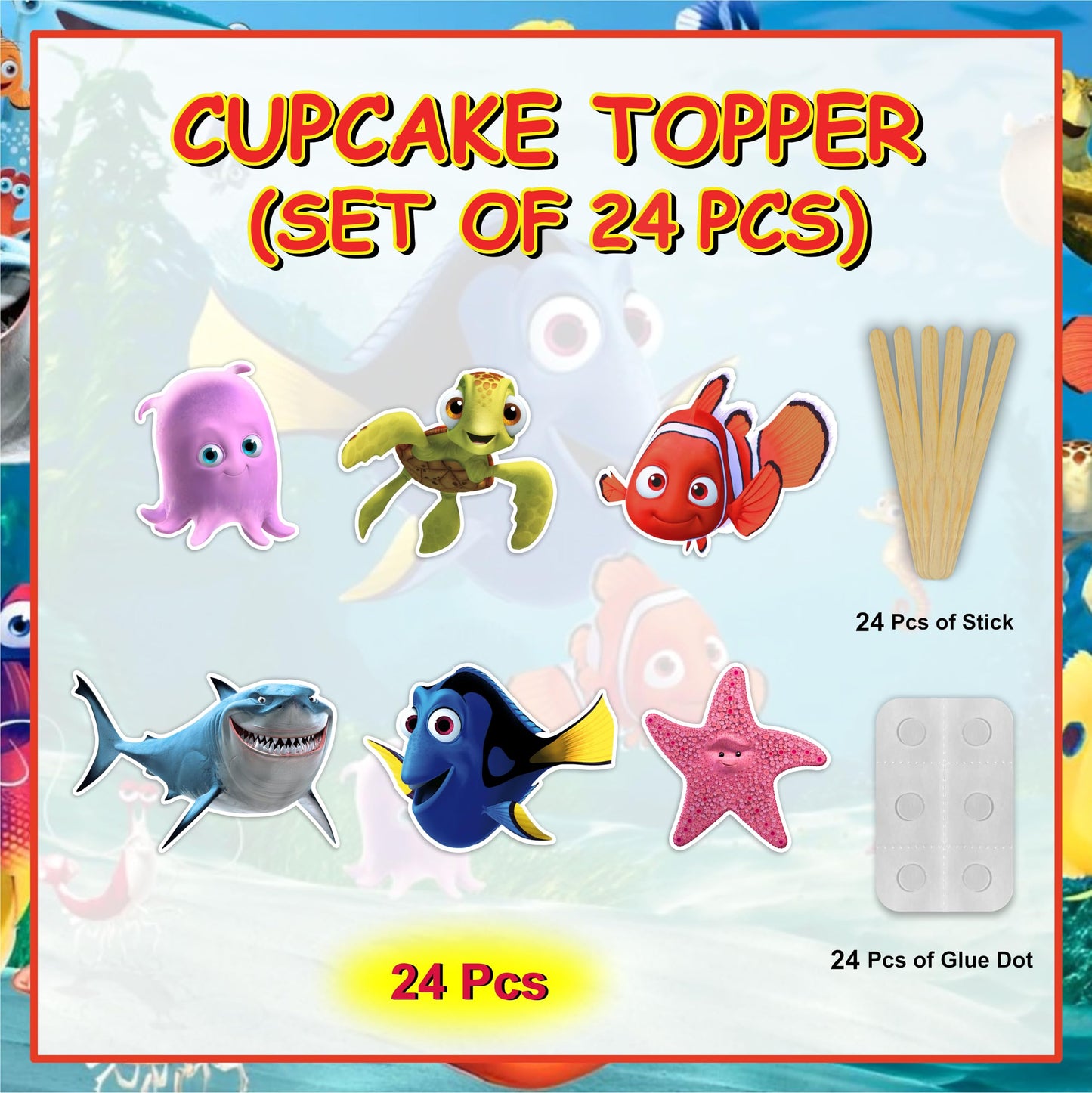 Seyal Findng Nemo Cupcake Topper