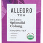 Allegro Tea Organic Oolong Tea Bags, 20 Count, Pack of 1