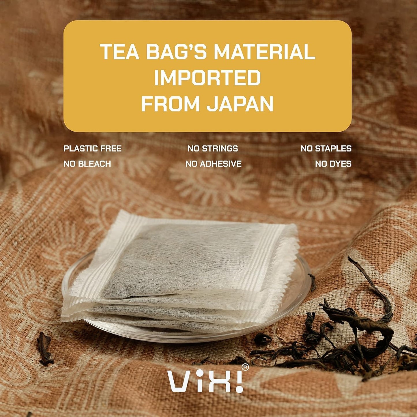 Vixi Cinnamon Tea Bags Blended With Black Tea, 150 Counts, Vietnam'S Mountain Tea, Herbal Tea, Bold Flavored, Taste Like Chai Te
